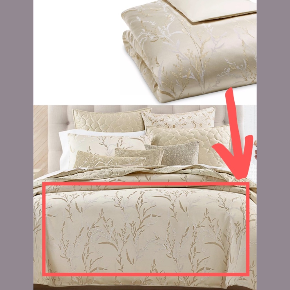 NIB $400 Hudson Park Collection [ Full / Queen ] Reeds Duvet Cover Only‎ #D300
